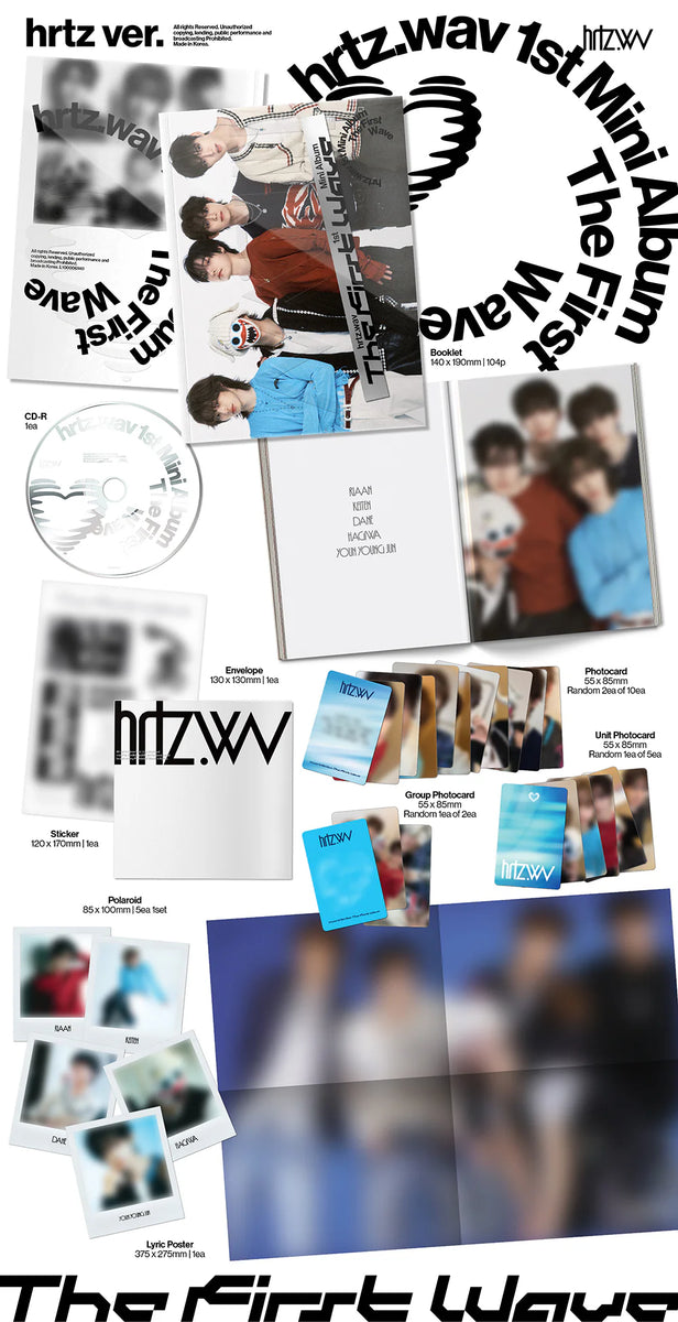 HRTZ.WAV - [THE FIRST WAVE] 1st Mini Album – The KPOP Empire