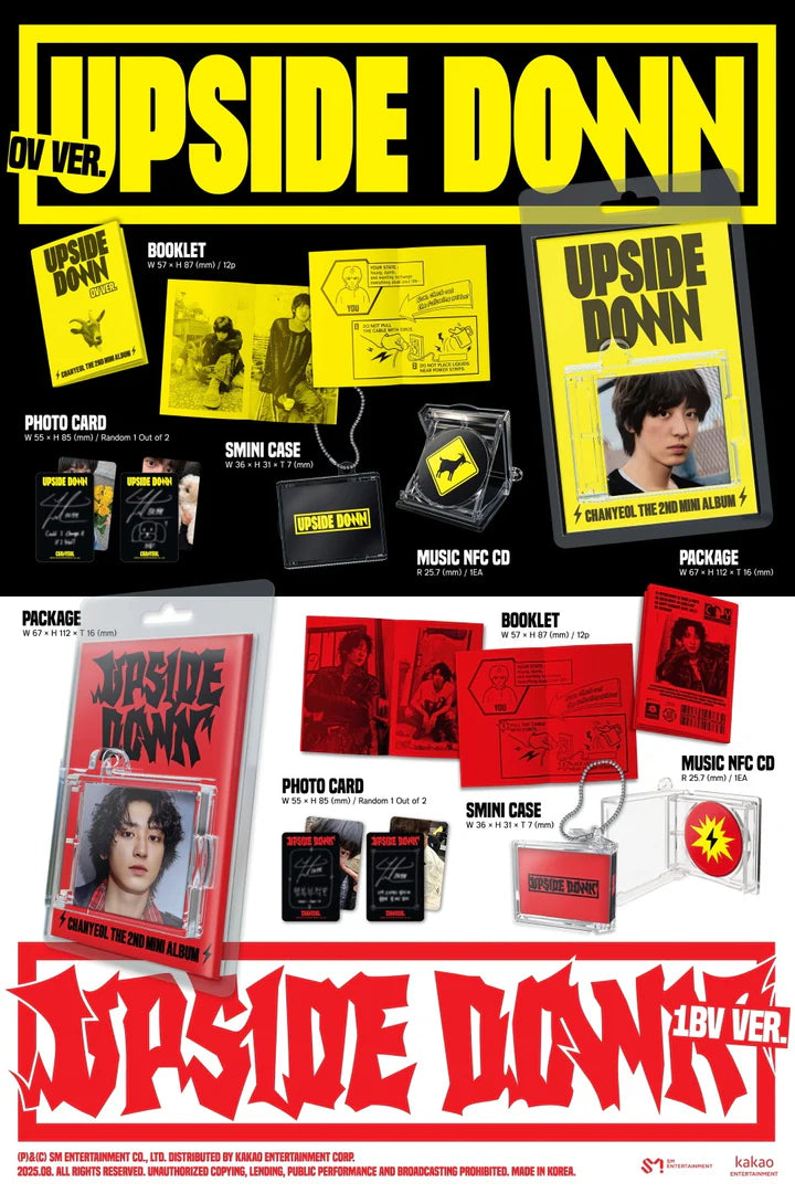 CHANYEOL - [Upside Down] 2nd Mini Album SMINI VERSION