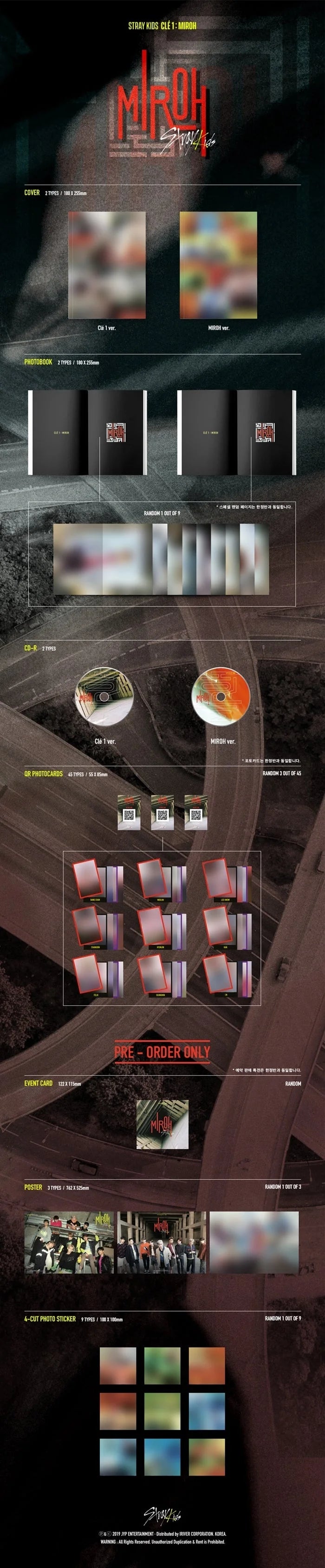 Stray Kids - [Cle 1:Miroh] Mini Album Normal Edition