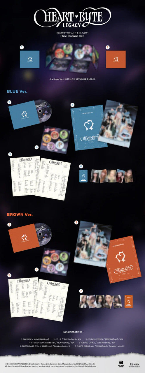 HEART OF WOMAN -[HEART BYTE : LEGACY] 1st Album ONE DREAM Version