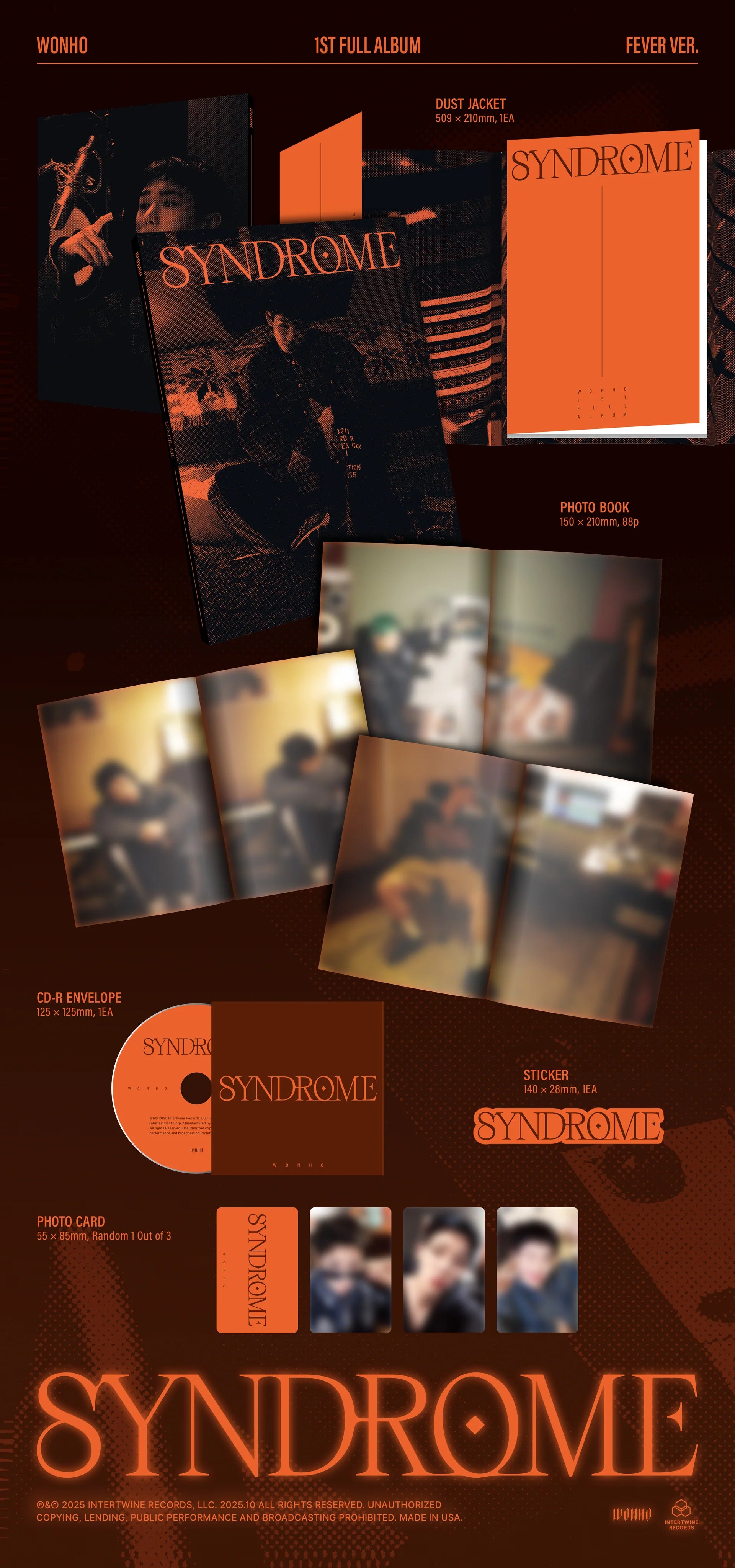 WONHO - [SYNDROME] 1st Full Album