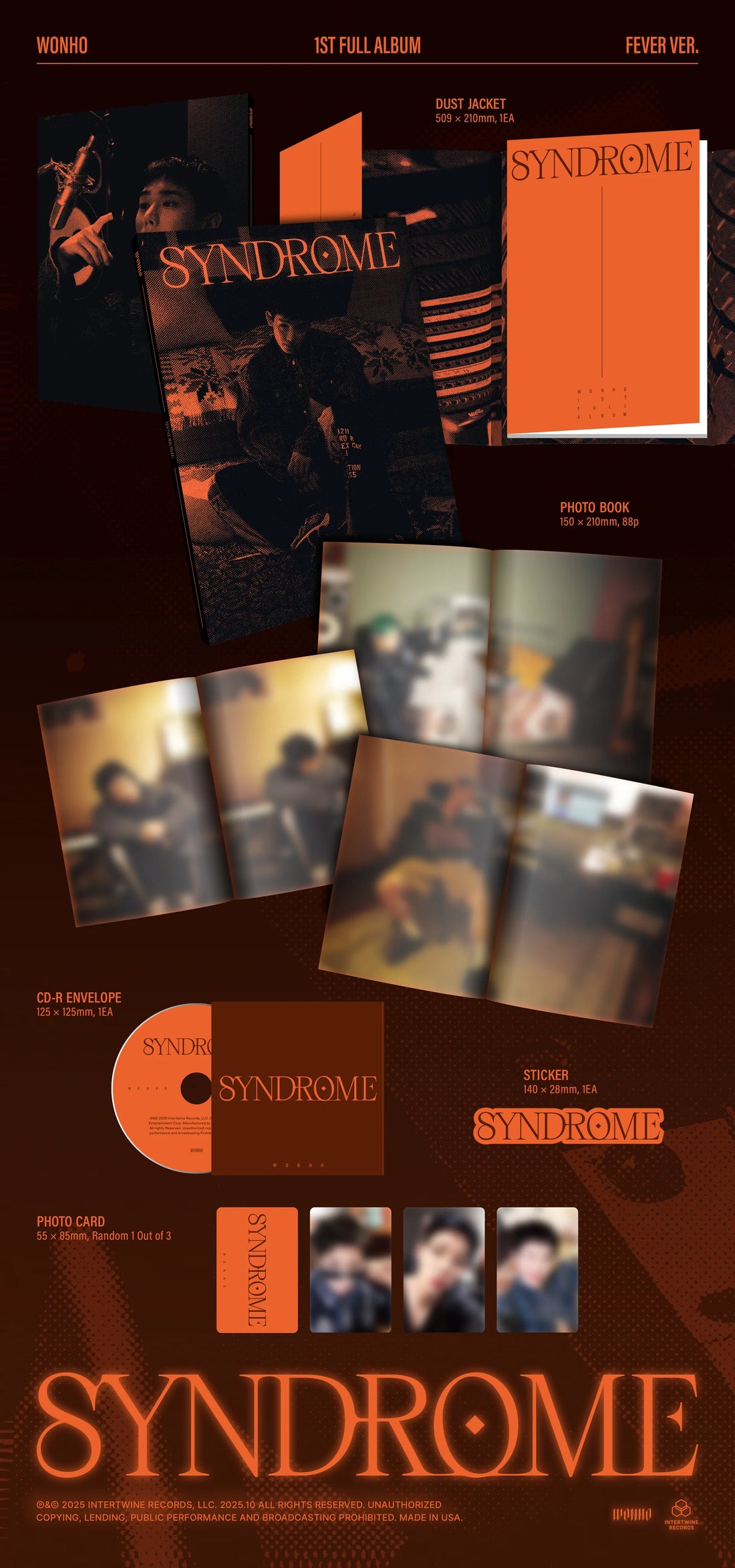 WONHO - [SYNDROME] 1st Full Album