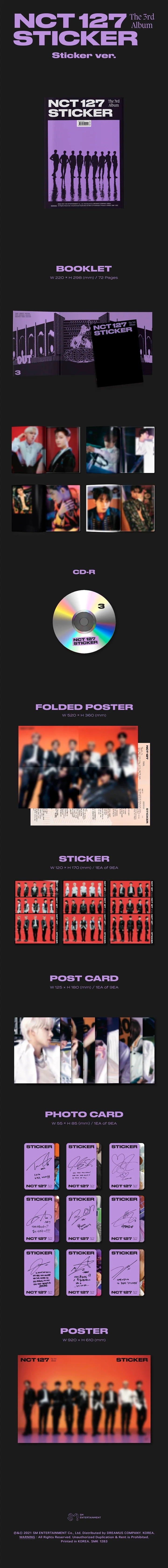 NCT 127 - [STICKER] 3rd Album