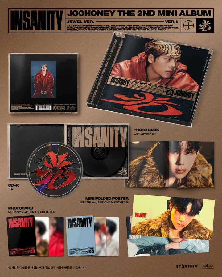 JOOHONEY - [光 (INSANITY)] 2nd Mini Album