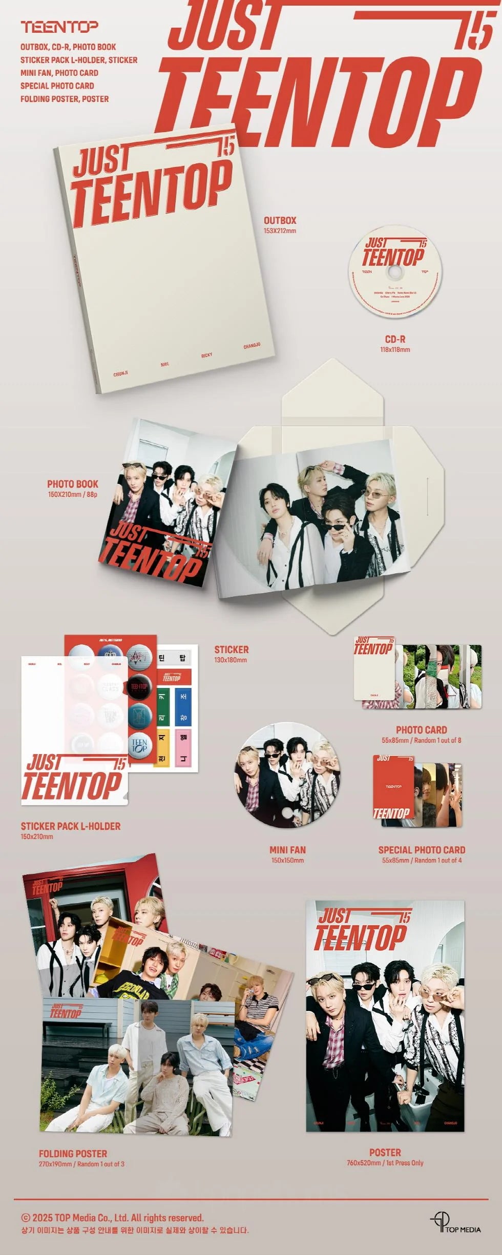 TEEN TOP - [JUST 15, JUST TEEN TOP] Mini Album