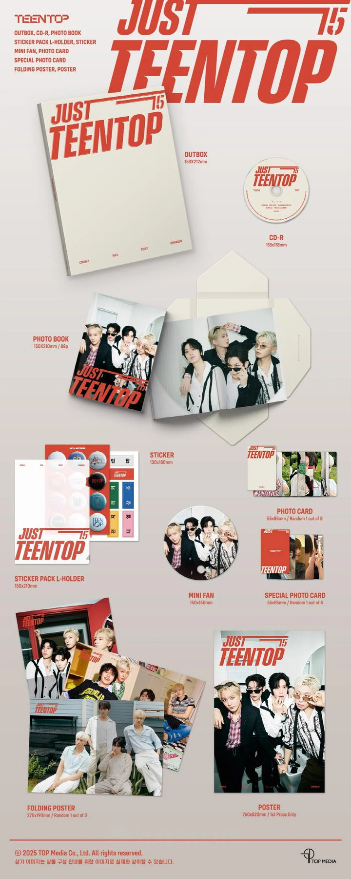 TEEN TOP - [JUST 15, JUST TEEN TOP] Mini Album