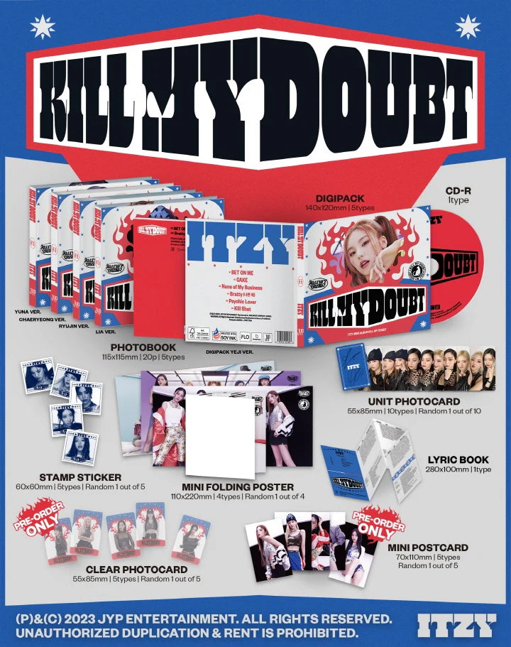 ITZY - [KILL MY DOUBT] DIGIPACK Version