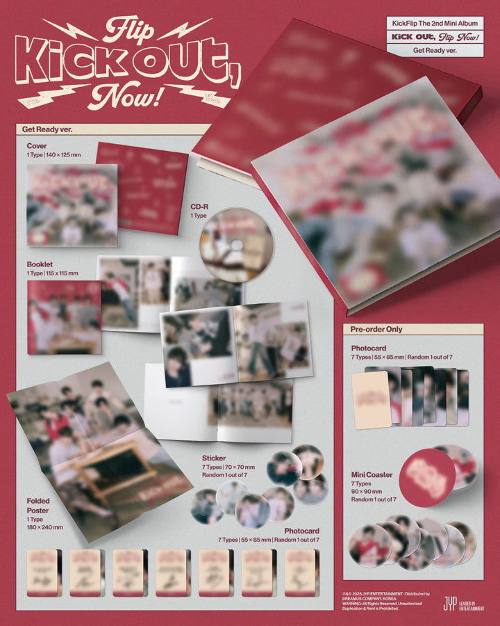 KickFlip - [KICK OUT, FLIP NOW!] 2nd Mini Album GET READY Version