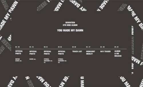 Seventeen - [You Made My Dawn] 6th Mini Album RANDOM Version