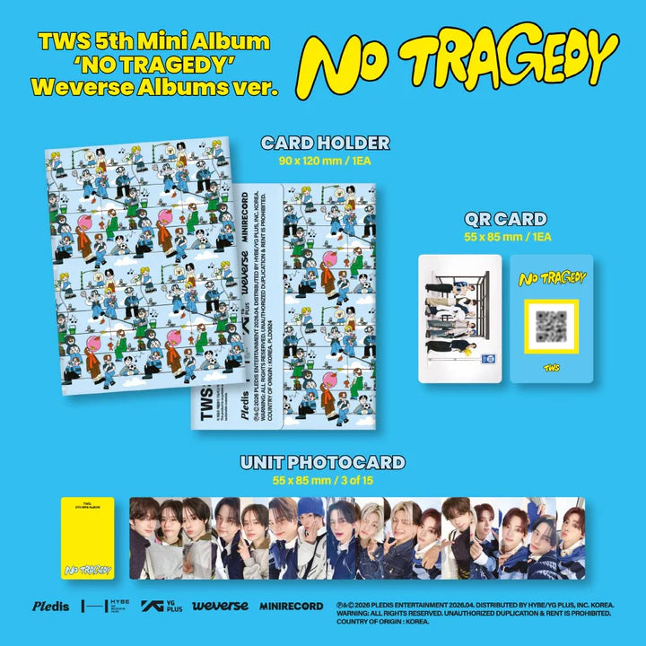 TWS - [NO TRAGEDY] 5th Mini Album WEVERSE ALBUMS Version