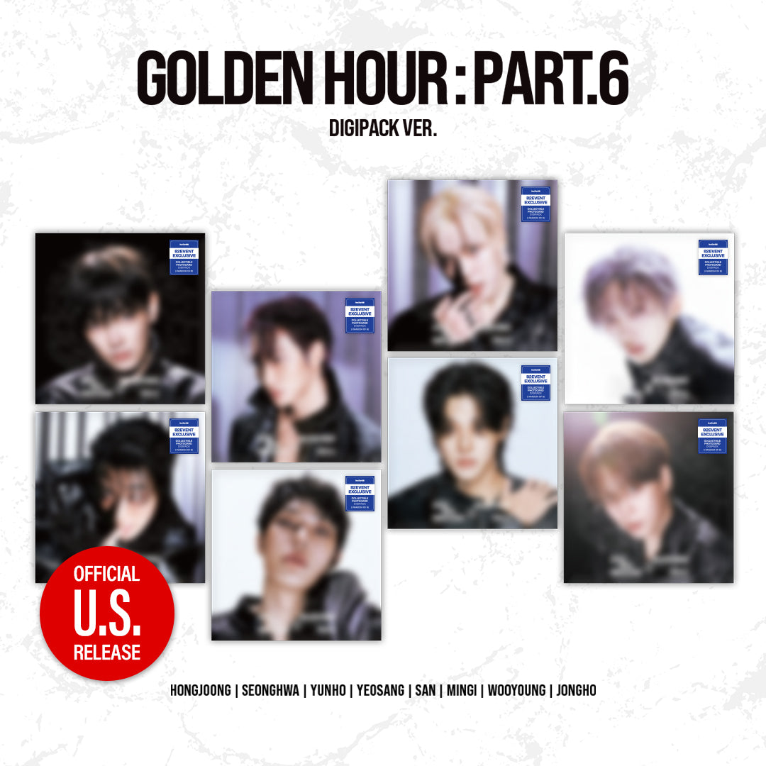 (PRE-ORDER) ATEEZ - GOLDEN HOUR : Part.6 – MEMBER DIGIPACK VERSION *82EVENT Exclusive* (RANDOM)