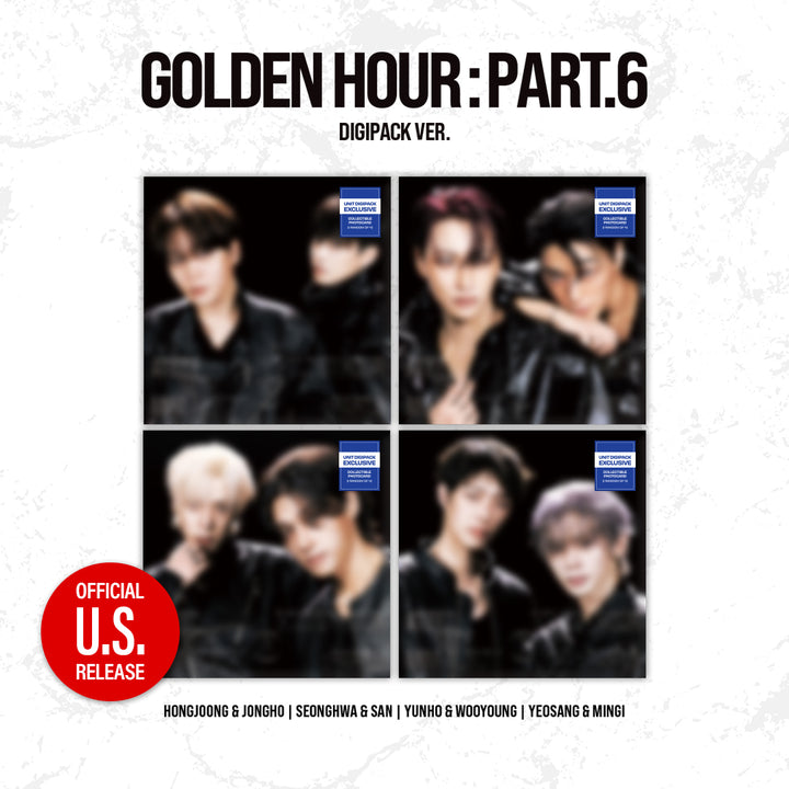(PRE-ORDER) ATEEZ - GOLDEN HOUR : Part.6 – UNIT DIGIPACK VERSION *82EVENT Exclusive* (RANDOM)