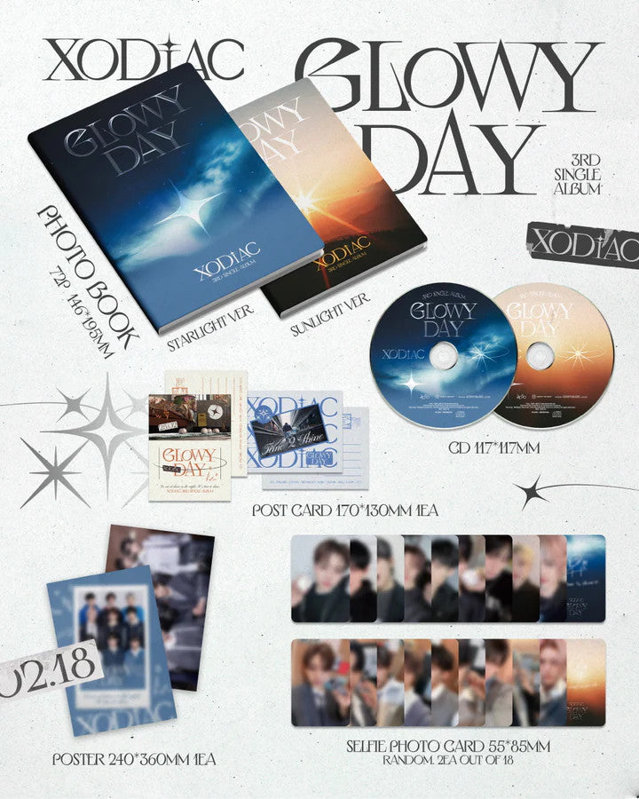 XODIAC - [GLOWY DAY] 3rd Single Album RANDOM Version