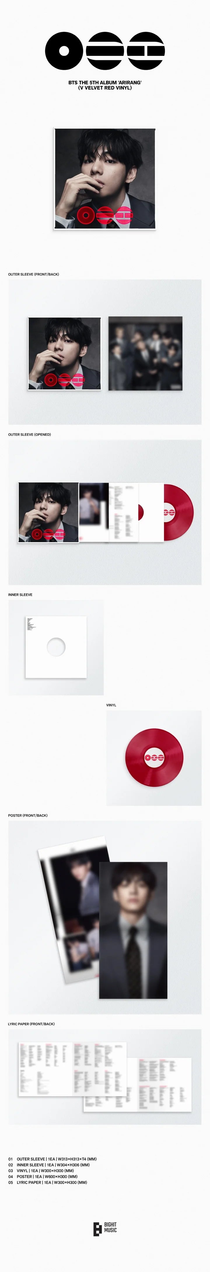 BTS - [ARIRANG] 5th Album STANDARD VINYL Version