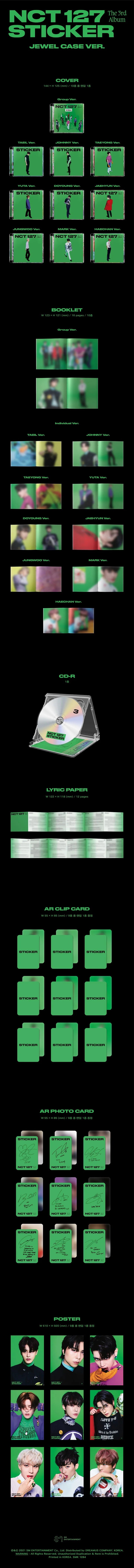 NCT 127 - [STICKER] 3rd Album