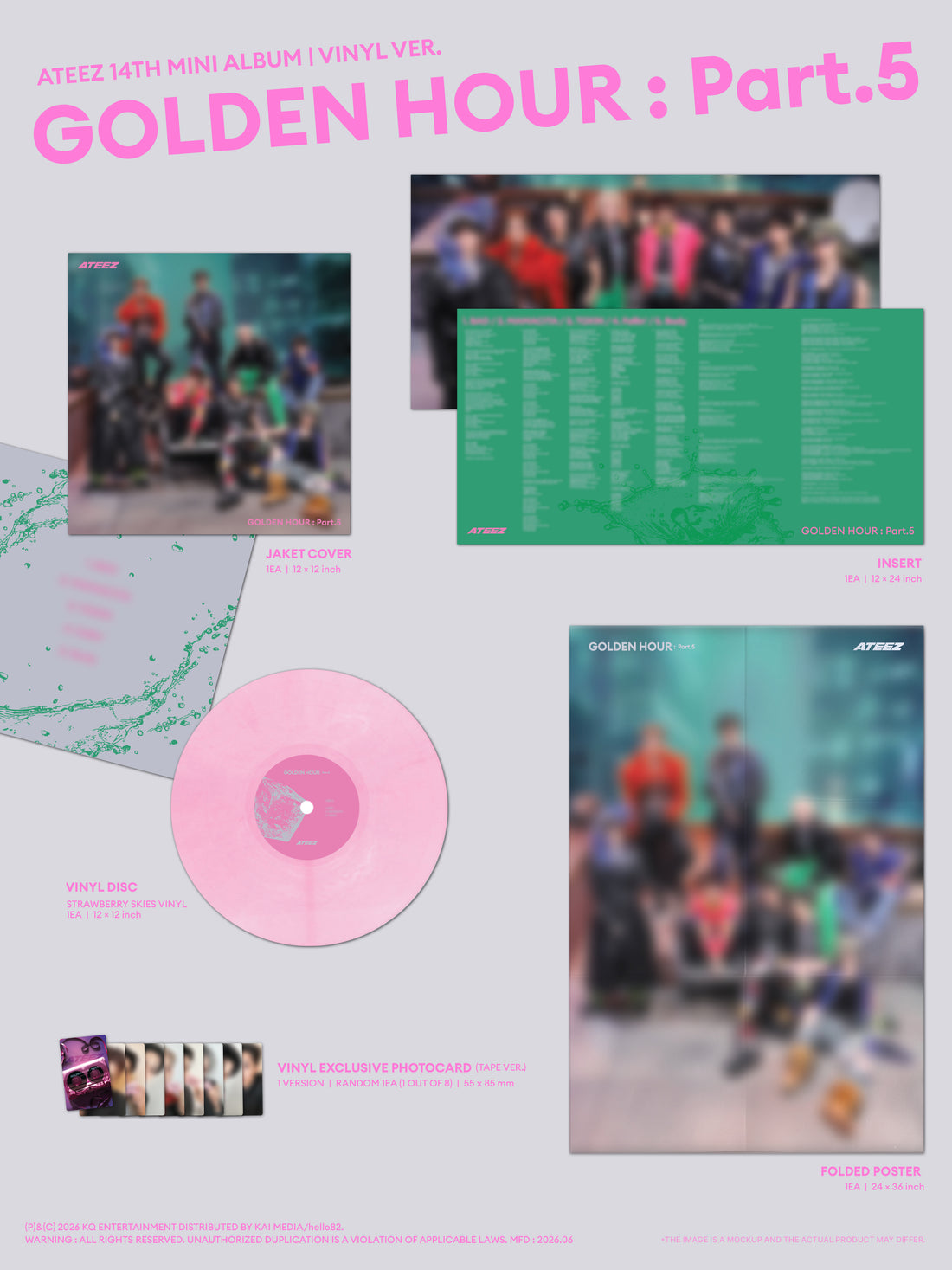 ATEEZ - [GOLDEN HOUR: PT. 5] (VINYL VER.) *POP-UP Exclusive*