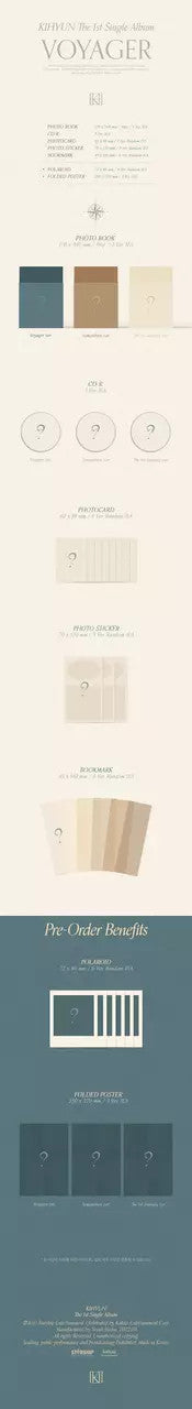 KIHYUN - [VOYAGER] 1st Single Album