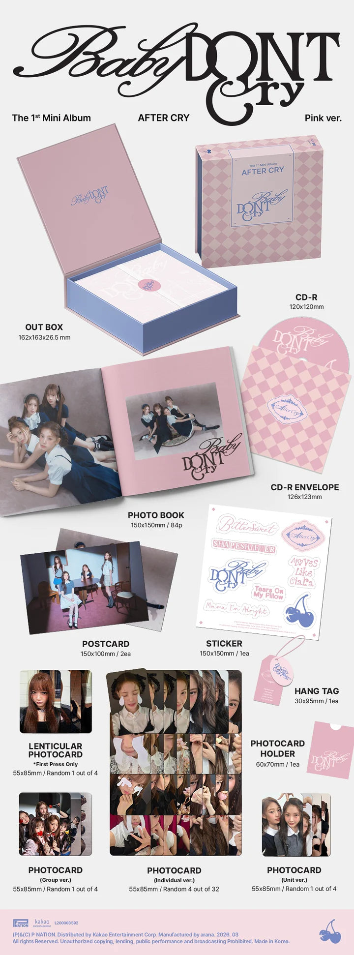 Baby DONT Cry - [AFTER CRY] 1st Mini Album