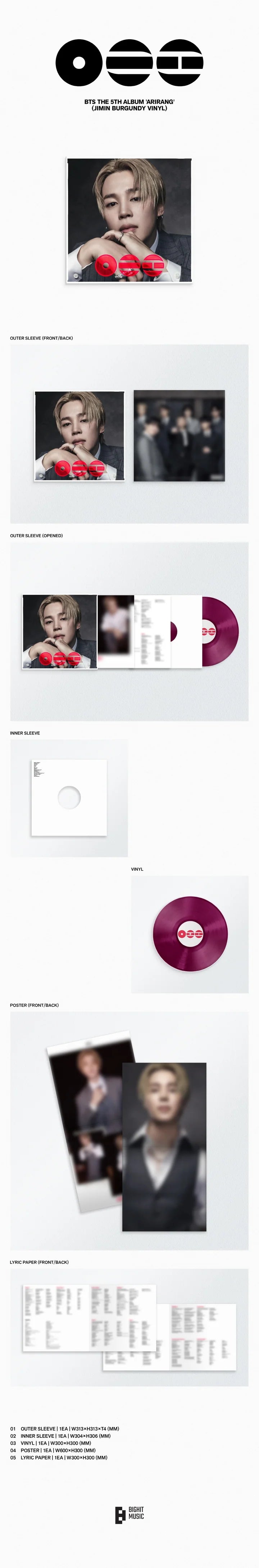 BTS - [ARIRANG] 5th Album STANDARD VINYL Version