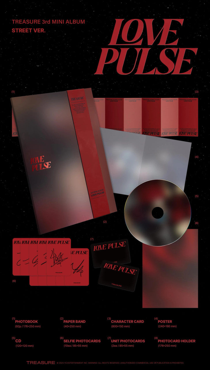 TREASURE - [LOVE PULSE] 3rd Mini Album
