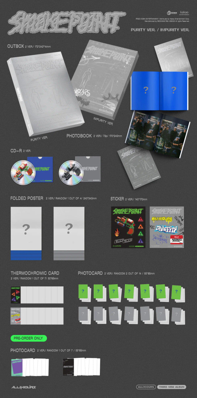 ALL(H)OURS - [SMOKE POINT] 3th Mini Album