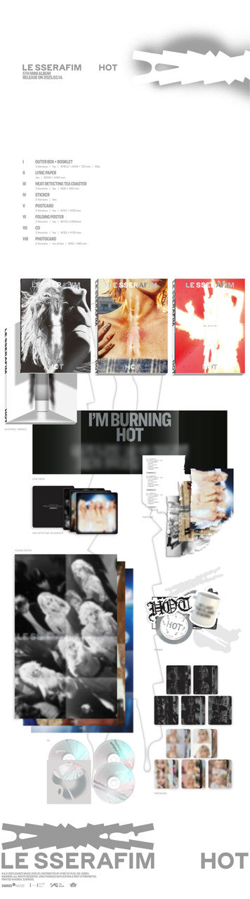 LE SSERAFIM - [HOT] 5th Mini Album RANDOM Version
