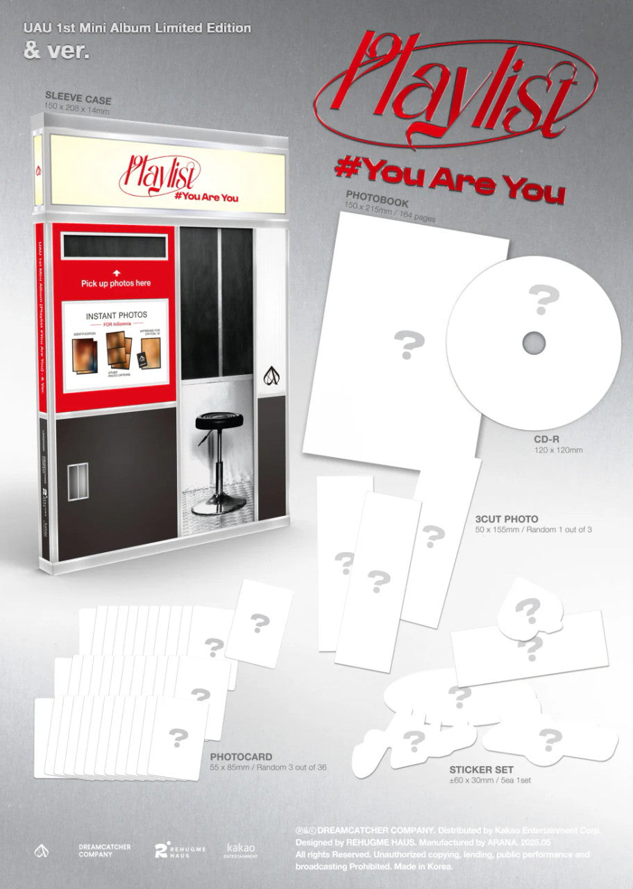 UAU - [PLAYLIST #YOU ARE YOU] 1st Mini Album & Version