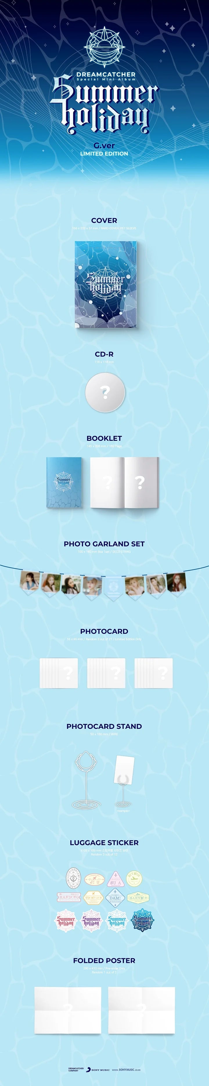 DREAMCATCHER - [SUMMER HOLIDAY] Special Mini Album Limited Edition (G Version)