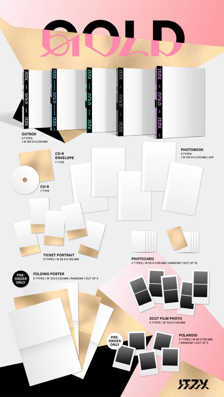 ITZY - [GOLD] DIGIPACK RANDOM Version