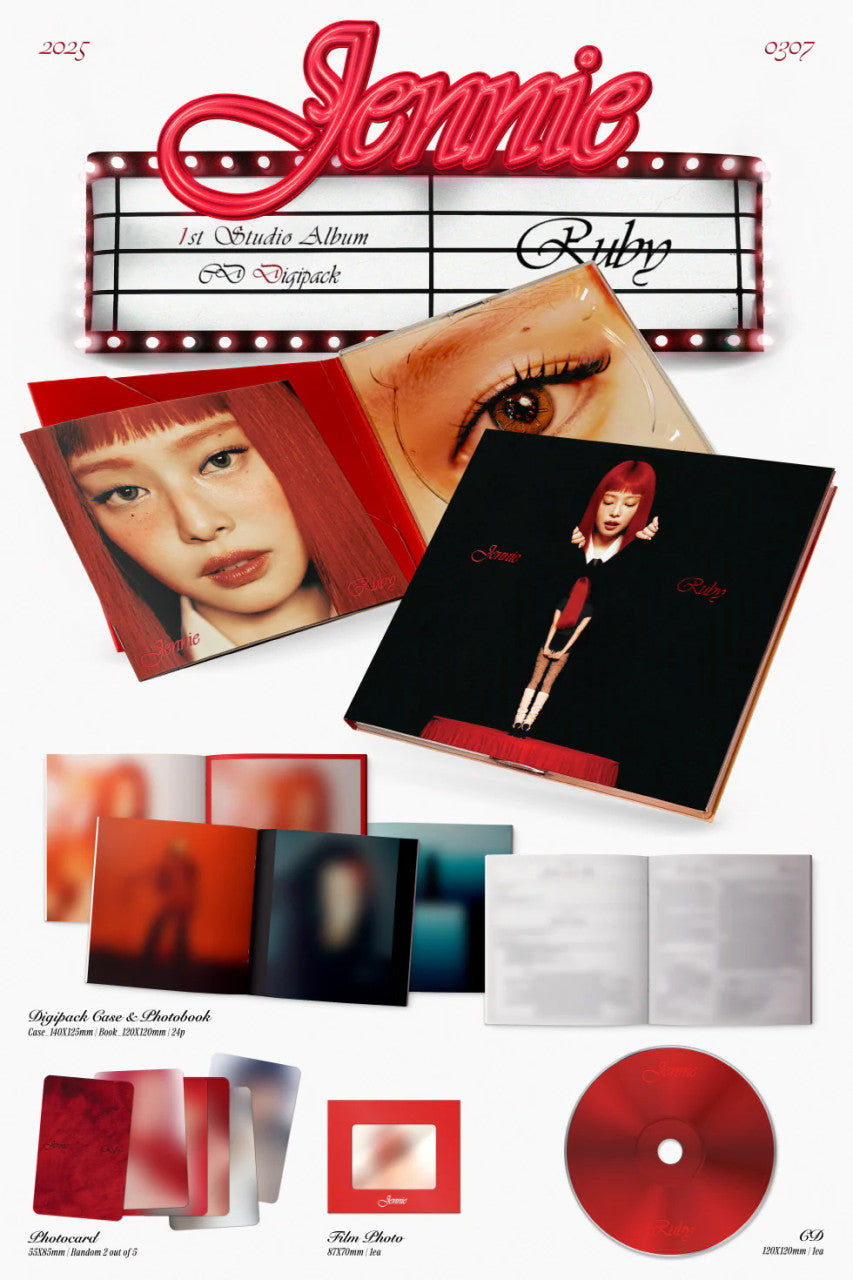 JENNIE (BLACKPINK) - [RUBY] The 1st Studio Album CD DIGIPACK Version