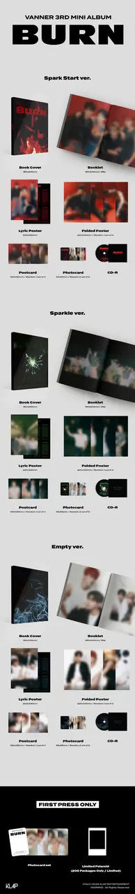 VANNER - [BURN] 3rd Mini Album