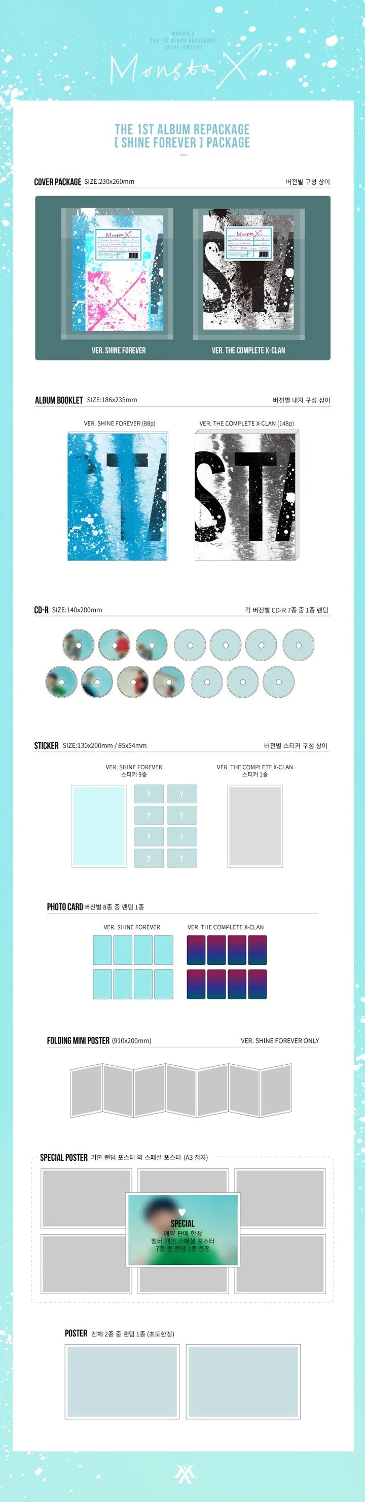 Monsta X - [Shine Forever] 1st Repackage Album