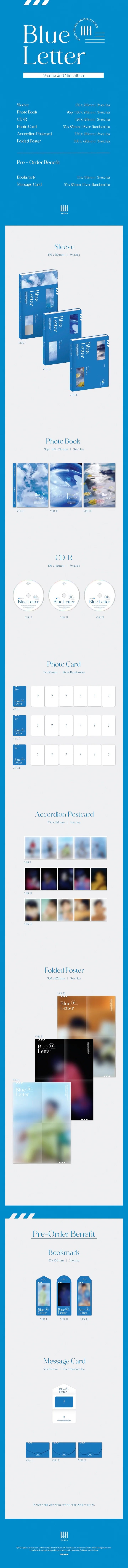 WONHO - [Blue letter] 2nd Mini Album Version