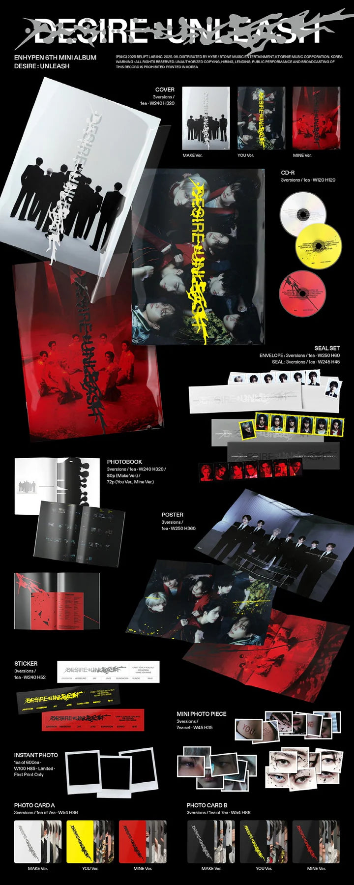 ENHYPEN - [DESIRE : UNLEASH] 6th Mini Album