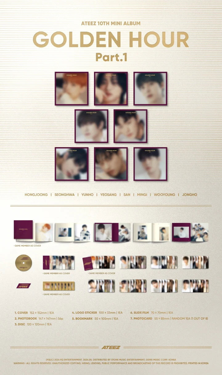 ATEEZ - [GOLDEN HOUR: PT. 1] (DIGIPACK VER.)