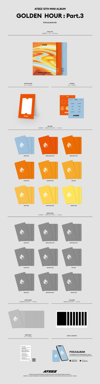 ATEEZ - [GOLDEN HOUR: PT. 3] (POCAALBUM VER.)