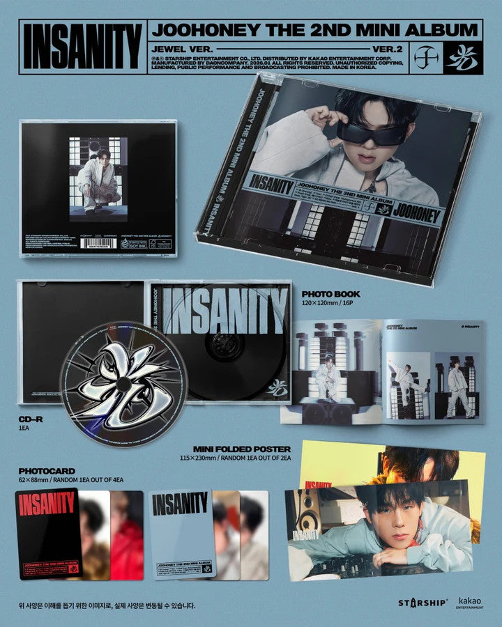 JOOHONEY - [光 (INSANITY)] 2nd Mini Album