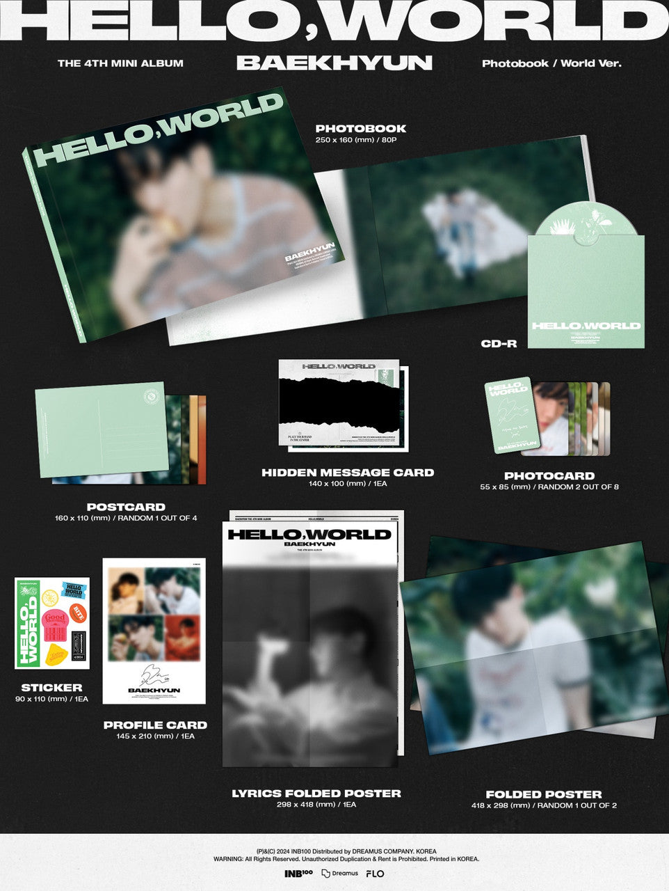 BAEKHYUN - HELLO, WORLD (PHOTOBOOK RANDOM Version)