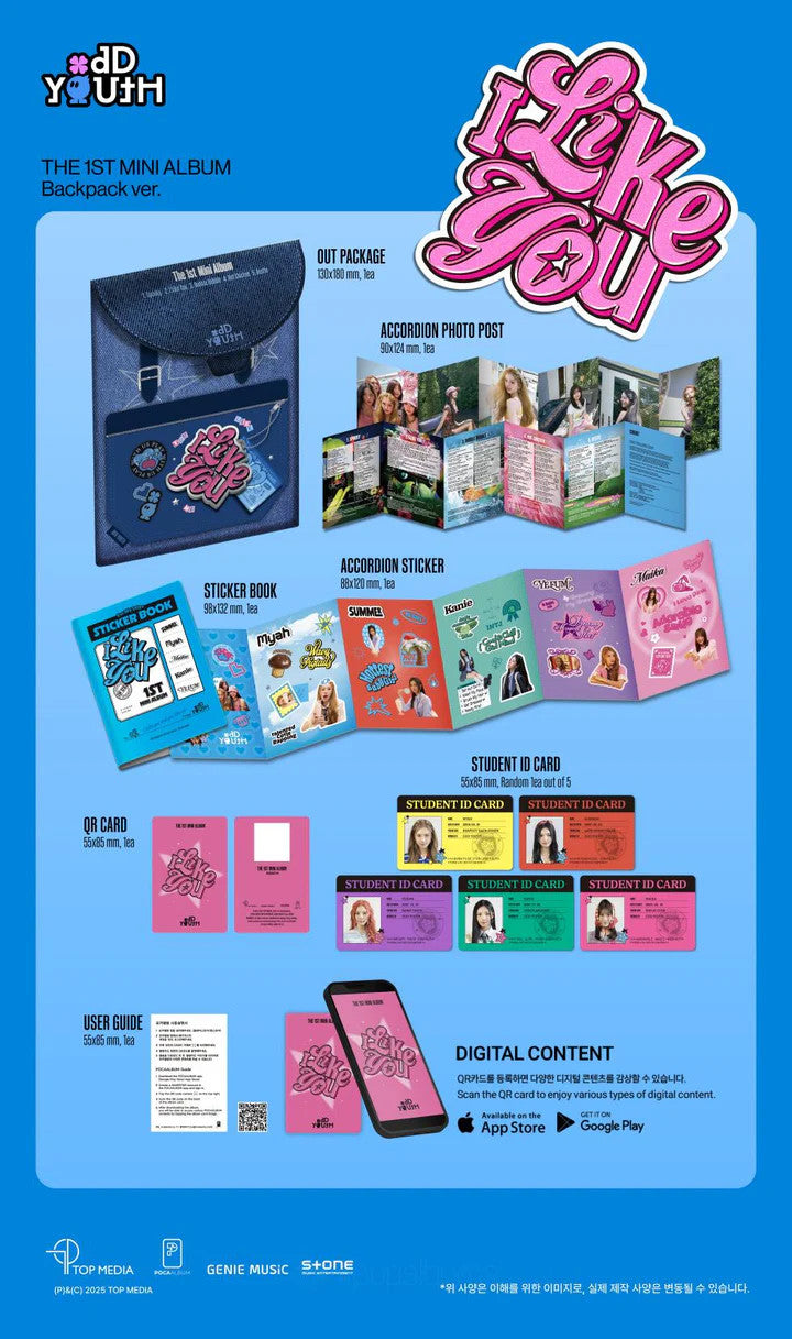 ODD YOUTH - [I LIKE YOU] 1st Mini Album