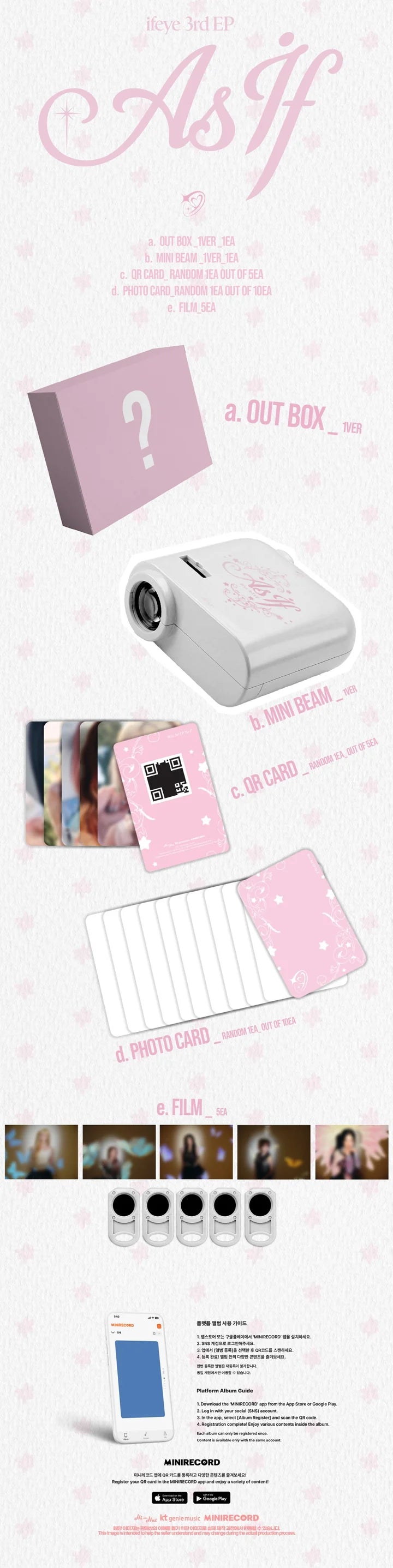 ifeye - [AS IF] 3rd EP Album MINIBEAM Version