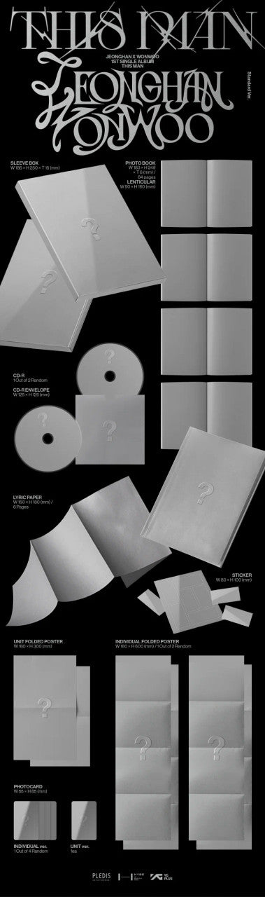 JEONGHAN X WONWOO (SEVENTEEN) - [THIS MAN] 1st Single Album STANDARD Version