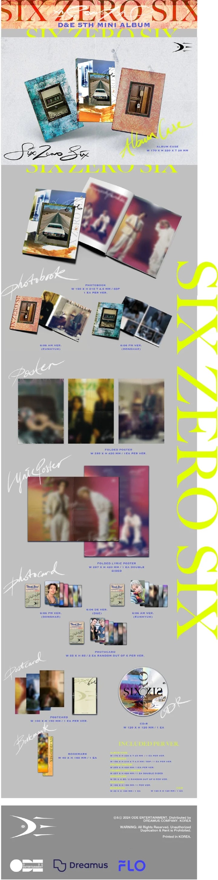 SUPER JUNIOR D&E - [606] 5th Mini Album