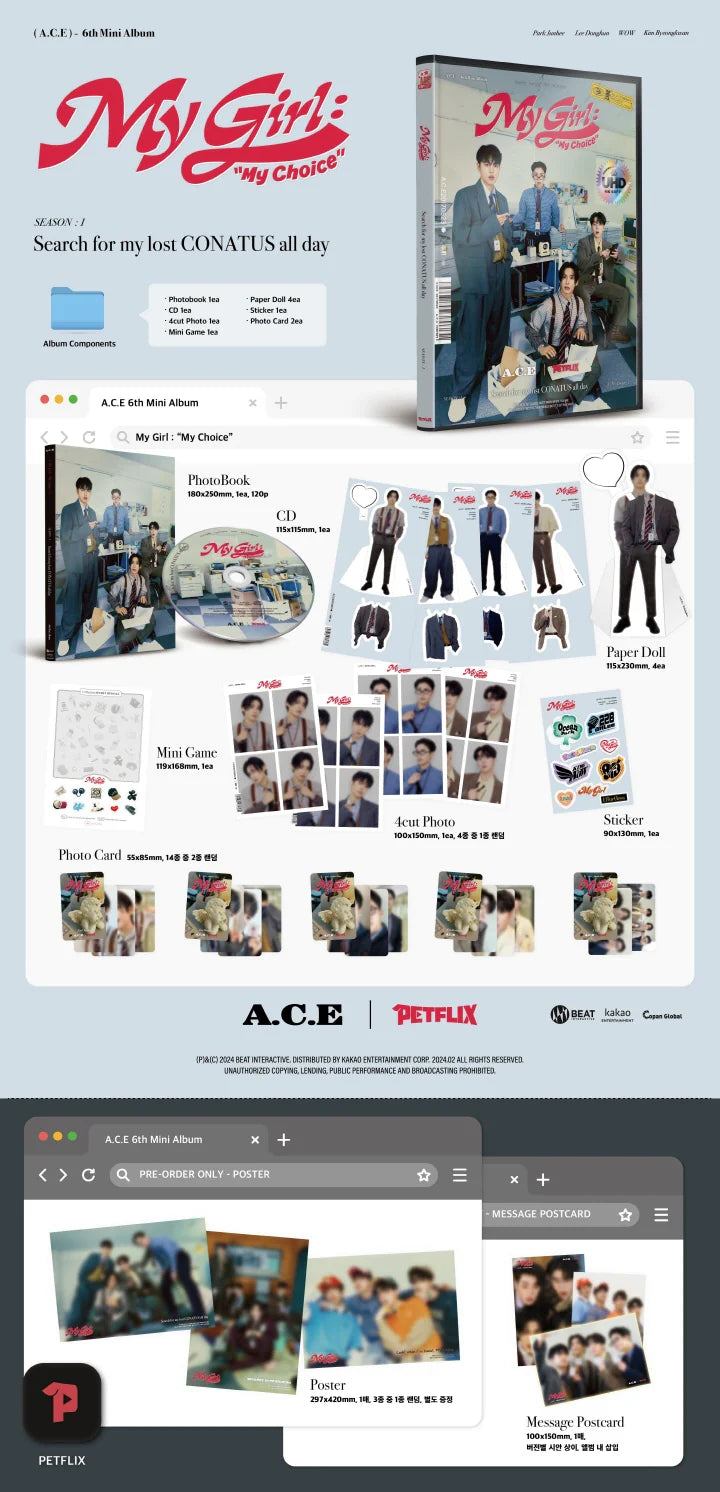 A.C.E - [MY GIRL : MY CHOICE] 6th Mini Album