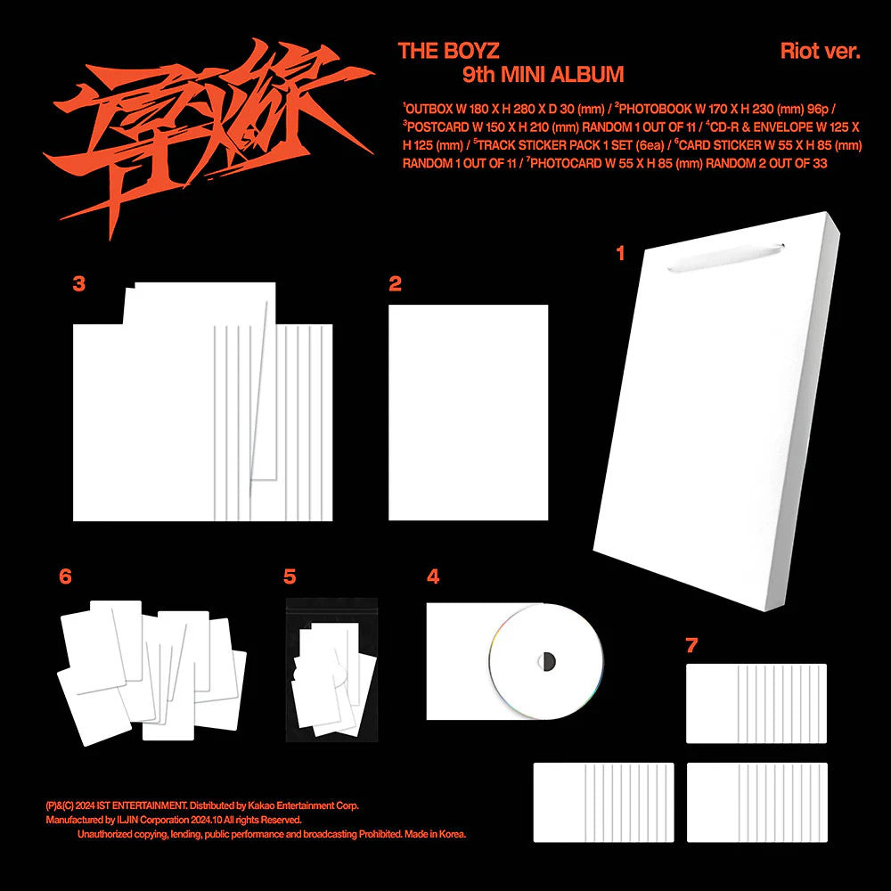 THE BOYZ - [TRIGGER / 導火線 (도화선)] 9th Mini Album RANDOM Version