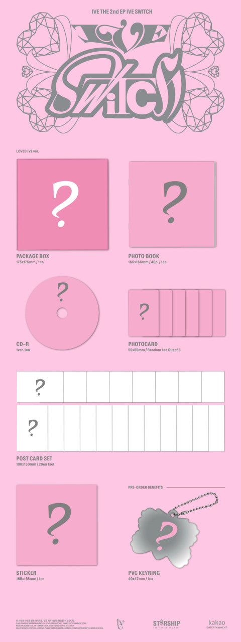 IVE - [IVE SWITCH] 2nd EP Album (RANDOM Version)