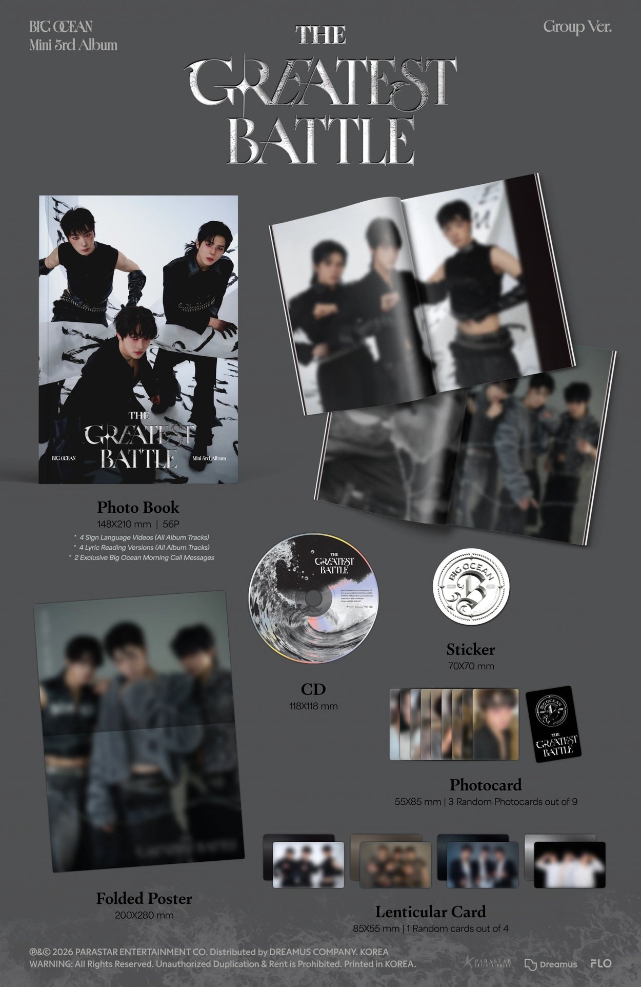 BIG OCEAN - [THE GREATEST BATTLE] 3rd Mini Album