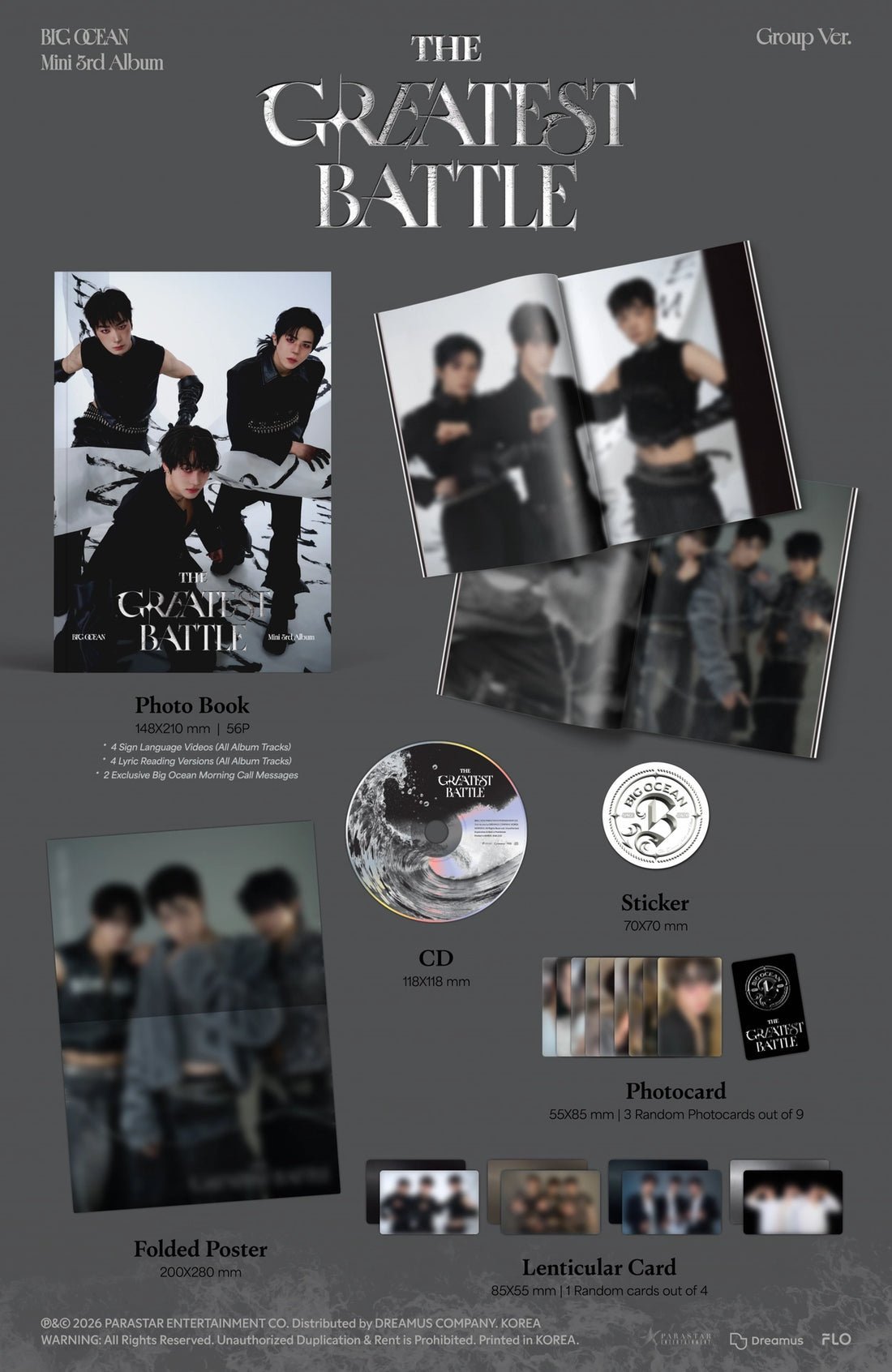 BIG OCEAN - [THE GREATEST BATTLE] 3rd Mini Album