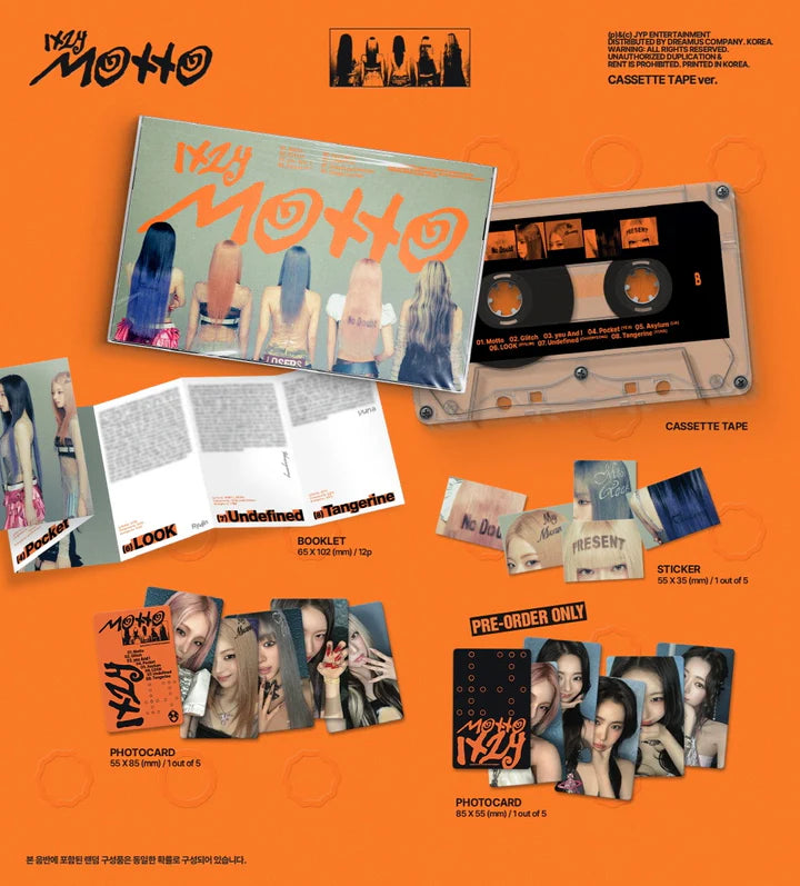ITZY - [MOTTO] Mini Album CASSETTE TAPE Version