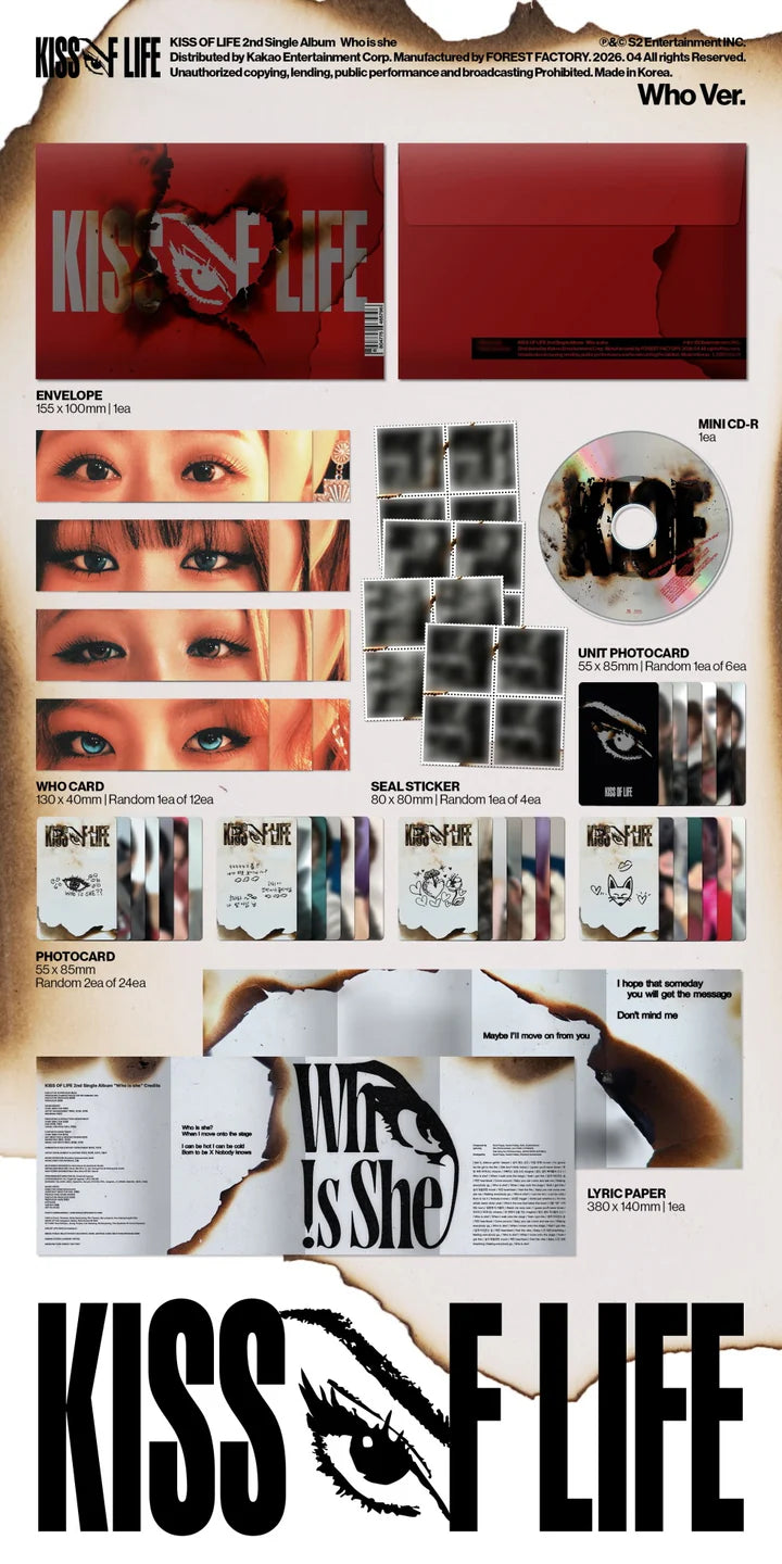 KISS OF LIFE - [WHO IS SHE] 2nd Single Album