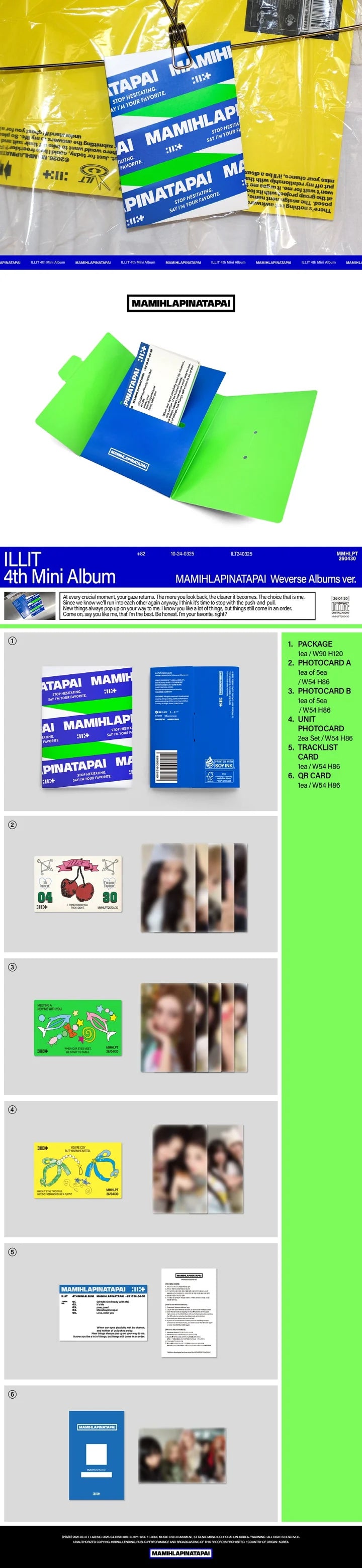 ILLIT - [MAMIHLAPINATAPAI] 4th Mini Album WEVERSE ALBUMS Version